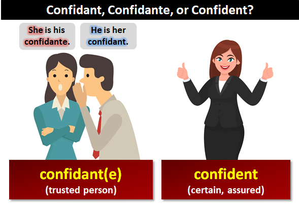 Confidant(e) vs Confident